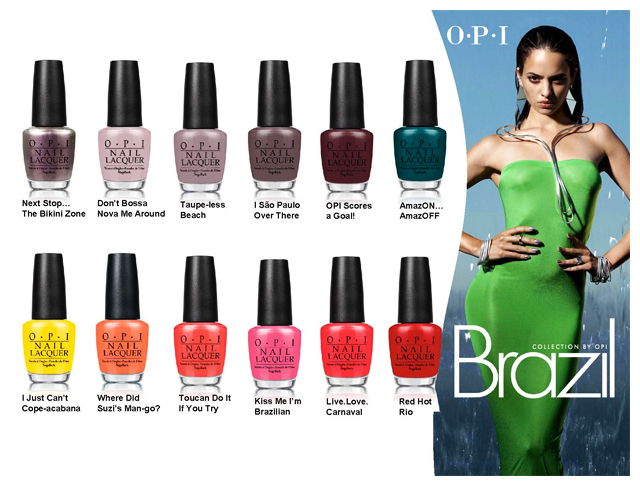 Коллекция лаков для ногтей OPI Brazil весна-лето 2014